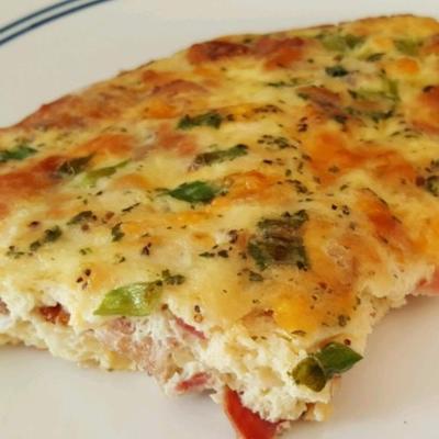 spek kaas frittata