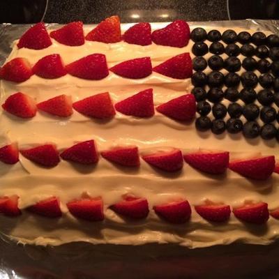 Amerikaanse vlag cake