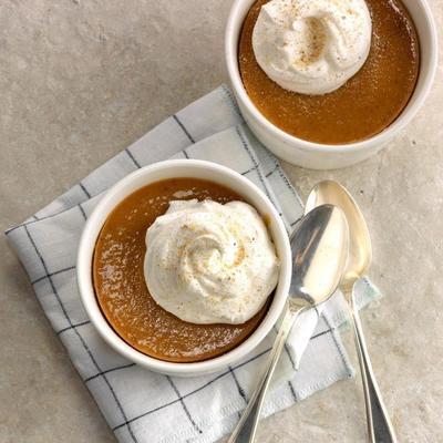 gebakken pompoenpudding