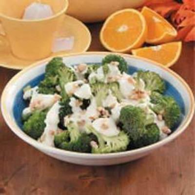 broccoli met sinaasappelcrème