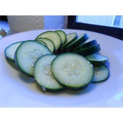 lichtzurige komkommersalade