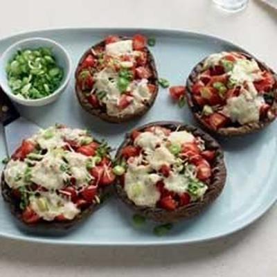 gegrilde portobello champignon caps