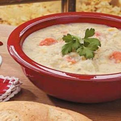 parmezaanse maïssoep