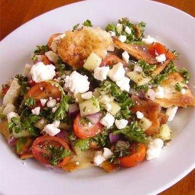 Arabische fattoush salade