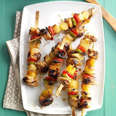 kalkoen peper kabobs