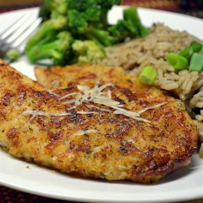 Parmezaanse crusted tilapia-filets