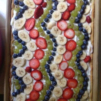 eenvoudige fruitpizza