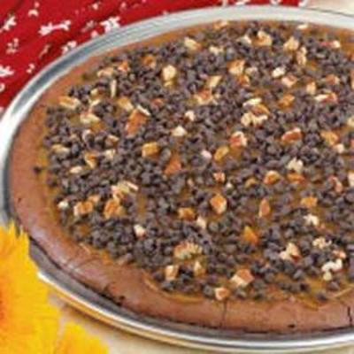 karamel brownie pizza