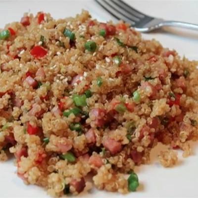 varkensvlees gefrituurde quinoa