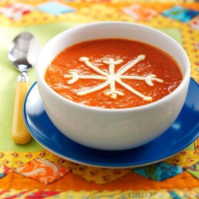 sneeuwvlok tomatensoep