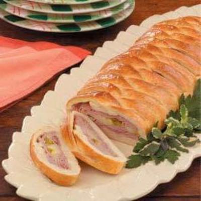 ham en zwitserse vlecht