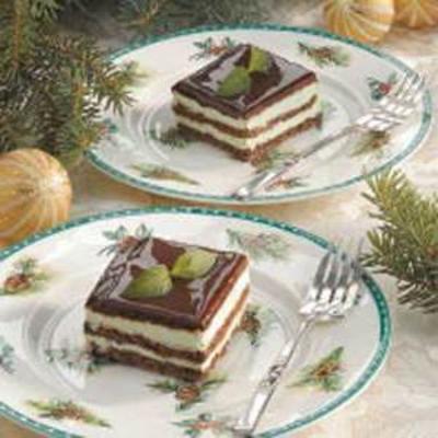 chocolade mint eclair dessert