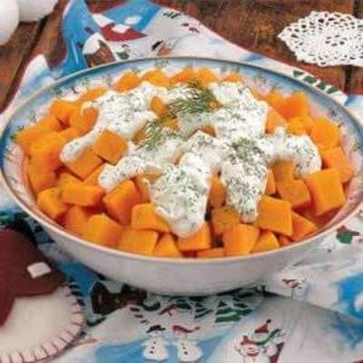 besneeuwde butternut squash