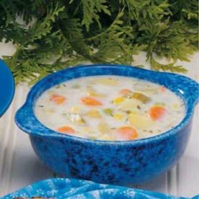 dikke veggie chowder