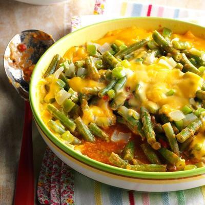 saucy groene boon bakken