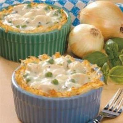 kip in aardappelmanden