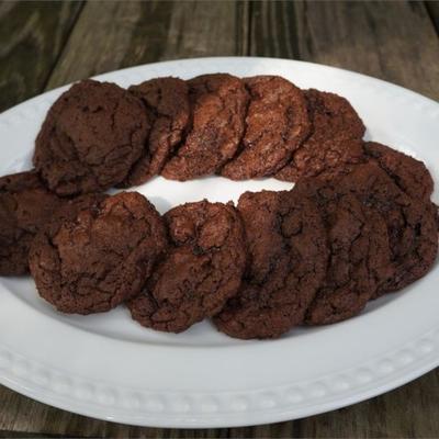 glutenvrije dubbele chocolade koekjes