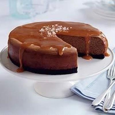 gezouten caramel chocolade cheesecake