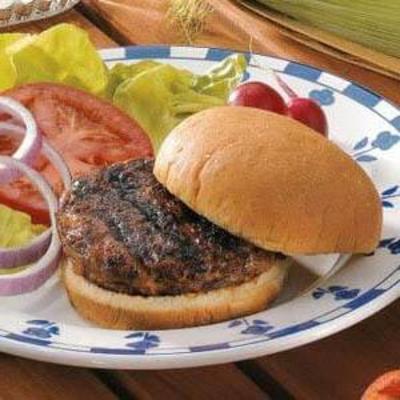gegrilde rundvleesburgers
