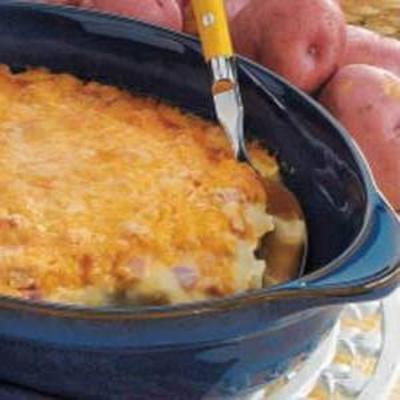 ham 'n' cheese aardappelpuree