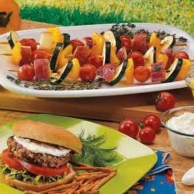 plantaardige kabobs