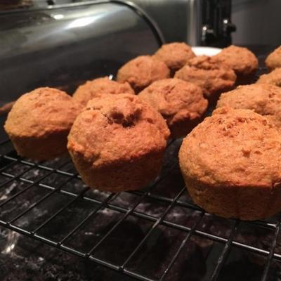 gezonde zoete aardappel muffins