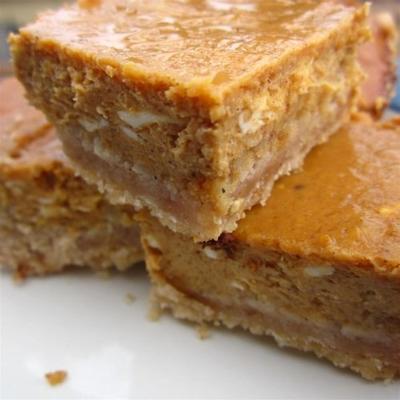 lekkere pompoen cheesecake bars