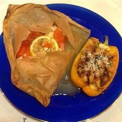 tilapia en papillote (tilapia in perkament)