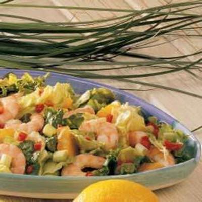 garnalensla met vinaigrette