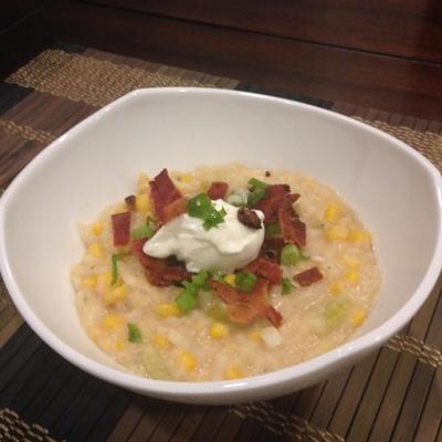 slow cooker potato corn chowder