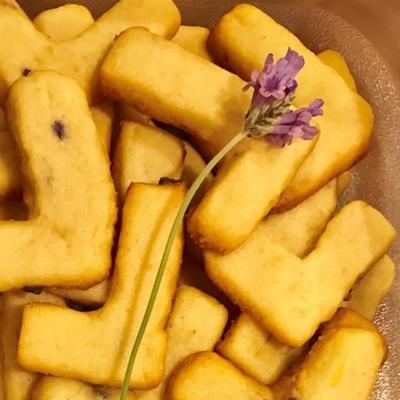 koekjes van lavendel en citrusvruchten