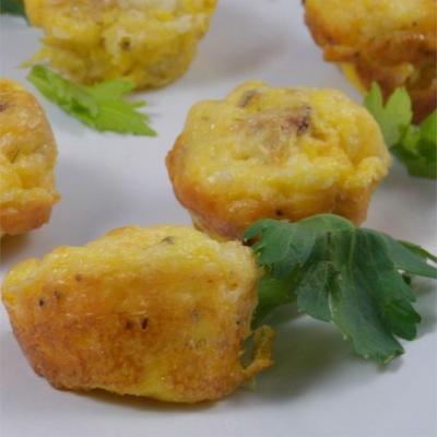 aardappel en chorizo ​​mini quiches