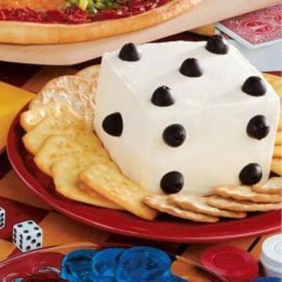 kaas verspreid dobbelstenen