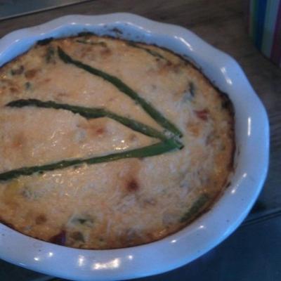 zalm en asperge quiche