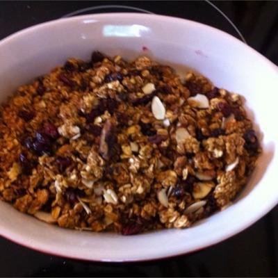 knapperige granola ontbijtgranen