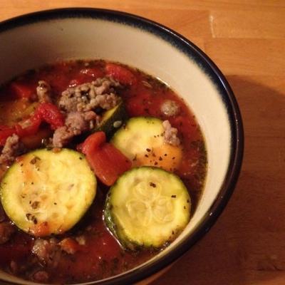 slow cooker courgette soep