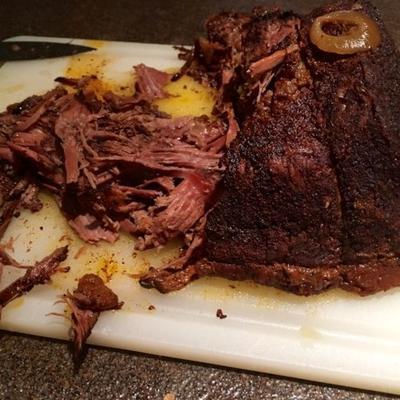 slowcooker texas gerookte runderborst