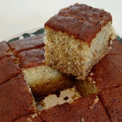 eenvoudige bananen koffie cake