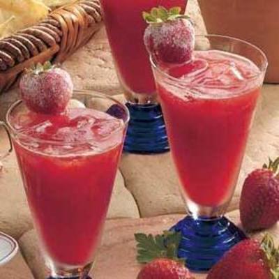 zomer aardbei punch