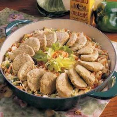 varkens slaw koekepan