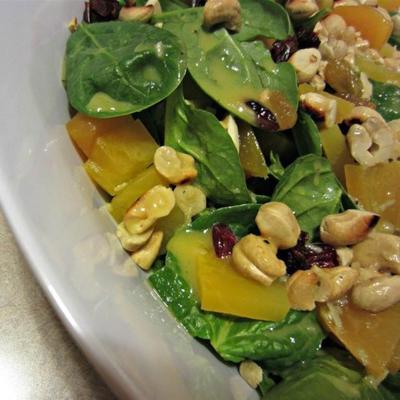 geroosterde bieten en boerenkoolsalade