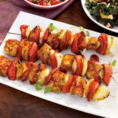 Thaise teriyaki bbq kip kabobs