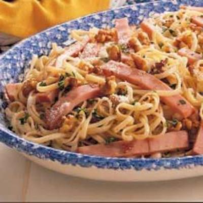 walnoot ham linguine