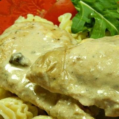 eenvoudige kip stroganoff