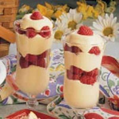 frambozenpudding parfaits