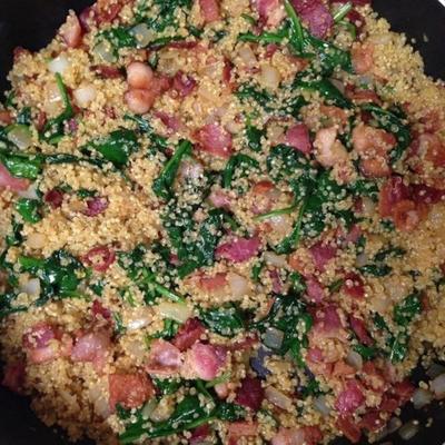 spek spinazie quinoa