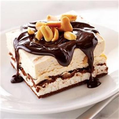 chocolade pindakaas ijs sandwich dessert