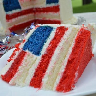 American Flag Cake