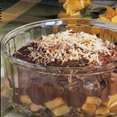 Coconut Chocolate Trifle