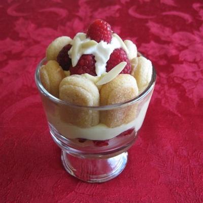 vanille framboos trifle